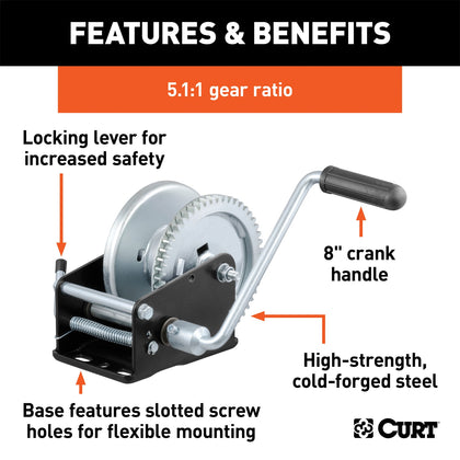 CURT 29427 Hand Winch