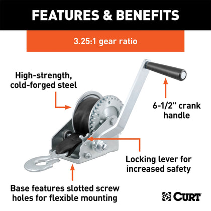 CURT 29433 Hand Winch