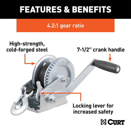 CURT 29435 Hand Winch