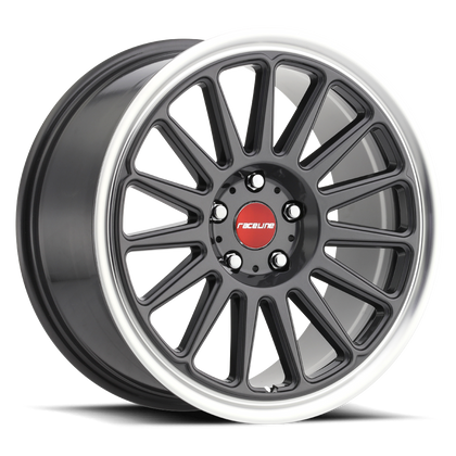 Raceline Wheels 315G Grip Gunmetal 18X8.5 5X114.3 +45mm