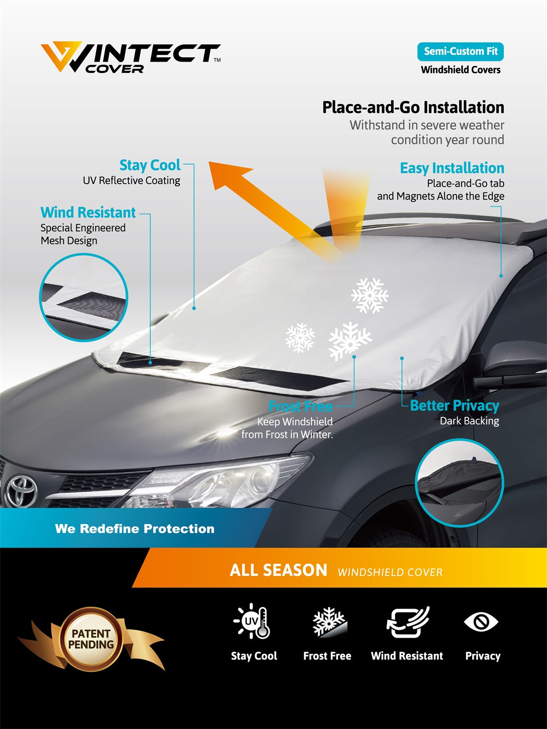 All Weather Wintect Windshield Cover 3D MAXpider