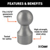 CURT 40094 Weld-On Gooseneck Ball