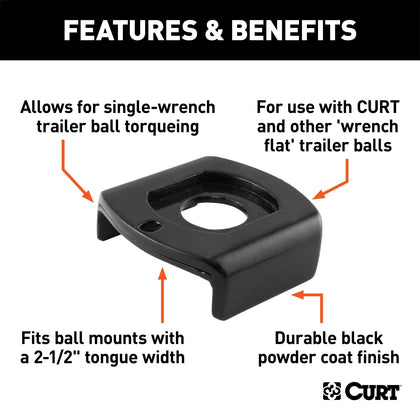 CURT 45007 Ball Mount Tongue Sleeve
