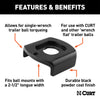 CURT 45007 Ball Mount Tongue Sleeve