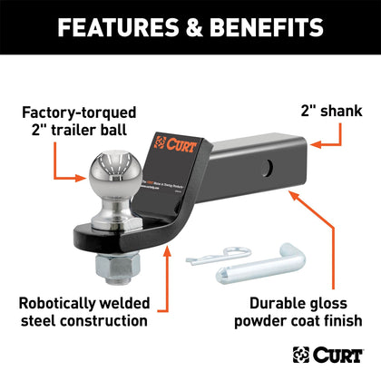 CURT 45036 Class III Loaded Ball Mount