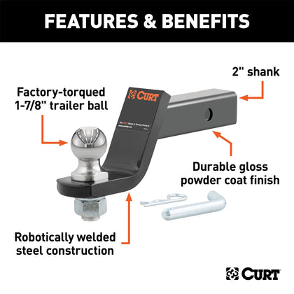 CURT 45055 Class III Loaded Ball Mount