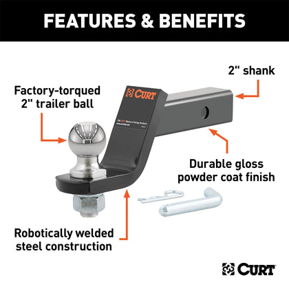 CURT 45056 Class III Loaded Ball Mount