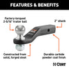 CURT 45331 Loaded Magnum Forged Ball Mount
