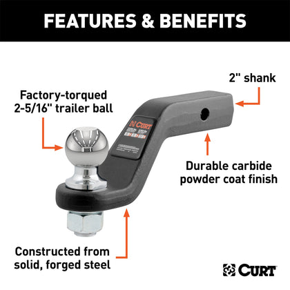 CURT 45332 Loaded Magnum Forged Ball Mount