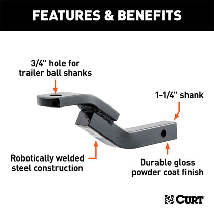 CURT 45510 Class II Ball Mount