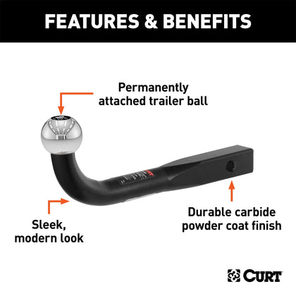 CURT 45551 Euro Ball Mount