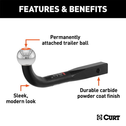 CURT 45552 Euro Ball Mount