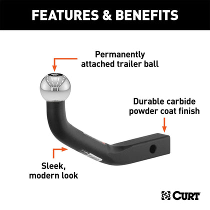 CURT 45571 Euro Ball Mount