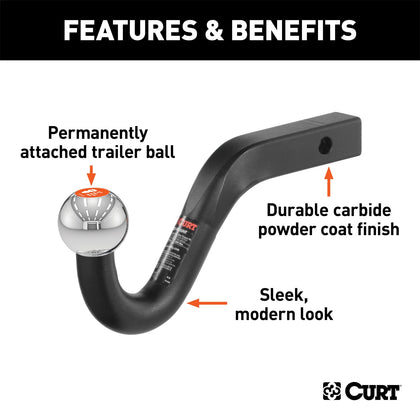 CURT 45582 Euro Ball Mount