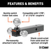 CURT 45655 Class III/IV Multi Ball Mount
