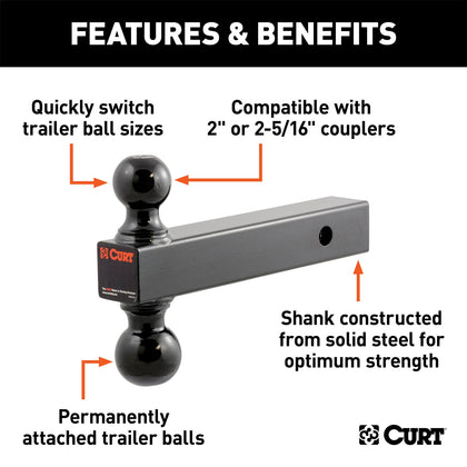 CURT 45660 Class III/IV Multi Ball Mount