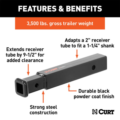 CURT 45775 Receiver Adapters/Extenders