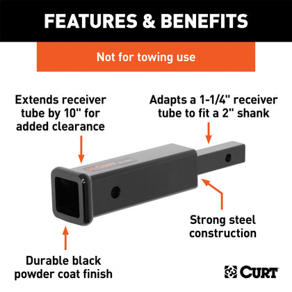 CURT 45790 Receiver Adapters/Extenders