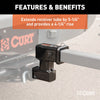 CURT 45794 Raised Receiver Adapter