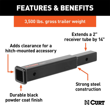 CURT 45795 Receiver Extender
