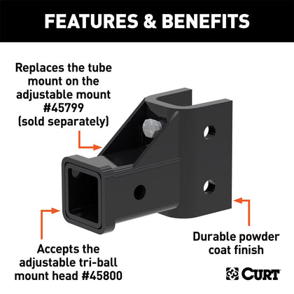 CURT 45802 Receiver Tube