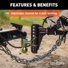CURT 45900 Channel Style Adjustable Dual Ball Mount
