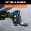 CURT 45901 Channel Style Adjustable Ball Mount Tongue