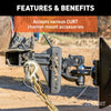 CURT 45902 Adjustable Channel Ball Mount