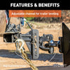 CURT 45907 Adjustable Channel Ball Mount