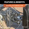 CURT 45907 Adjustable Channel Ball Mount