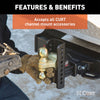 CURT 45917 Replacement Adjustable Channel Mount Shank