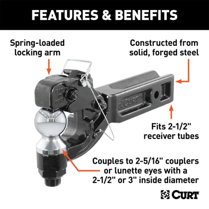 CURT 48012 Forged Ball Mount