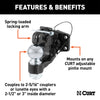 CURT 48200 Combination Ball/Pintle Hook