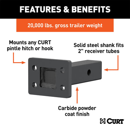 CURT 48326 Adjustable Pintle Mount