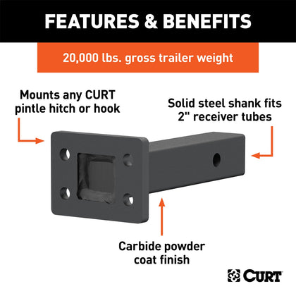 CURT 48327 Adjustable Pintle Mount