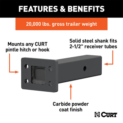 CURT 48340 Adjustable Pintle Mount