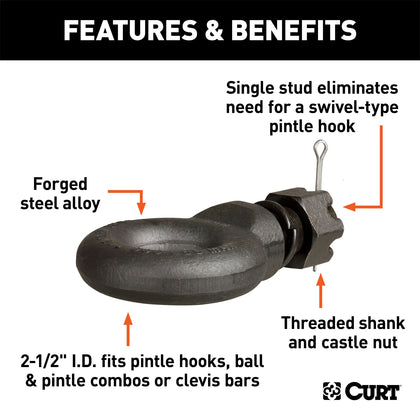 CURT 48520 Forged Alloy Steel Drawbar