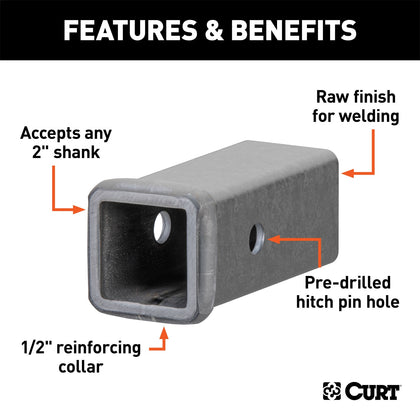 CURT 49060 Receiver Tube