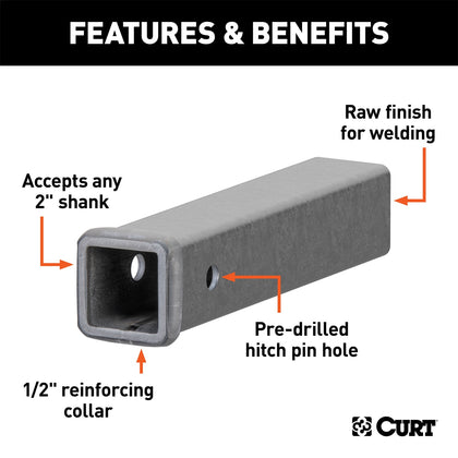 CURT 49120 Receiver Tube