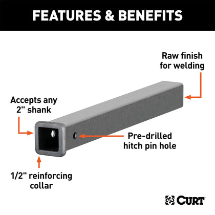 CURT 49240 Receiver Tube