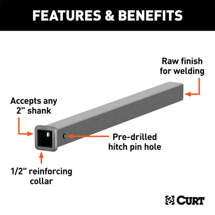 CURT 49360 Receiver Tube