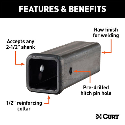 CURT 49510 Receiver Tube