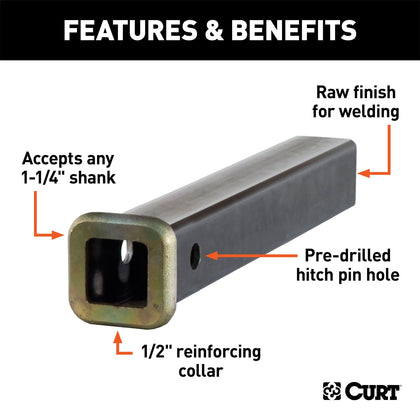 CURT 49512 Receiver Tube