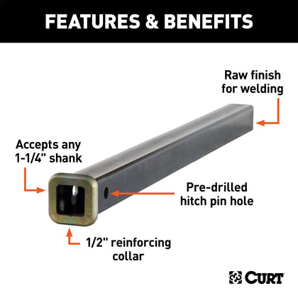 CURT 49524 Receiver Tube
