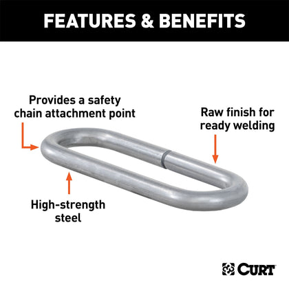 CURT 49950 Weld-On Safety Chain Loop