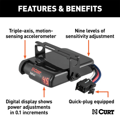 CURT 51140 TriFlex Brake Controller