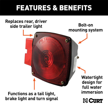 CURT 53453 Submersible Combination Light