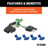 CURT 55179 Non-Powered 3-to-2-Wire Taillight Converter