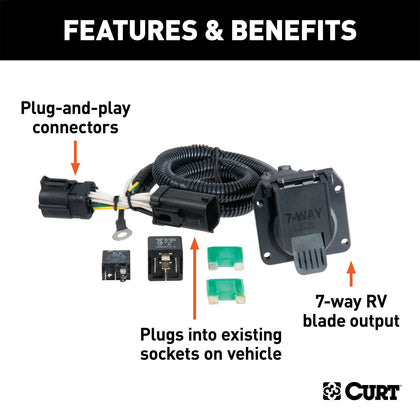 CURT 55242 Custom Wiring Harness