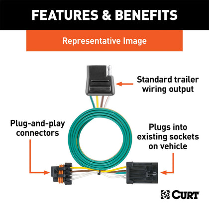 CURT 55312 Custom Wiring Harness